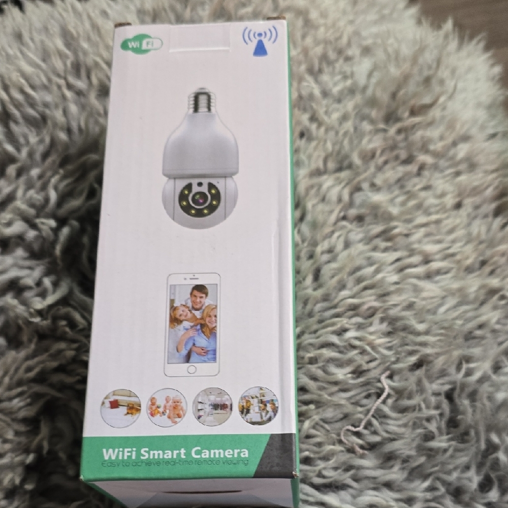 WiFi Smart Camera Bulb Socket Security Camera - White